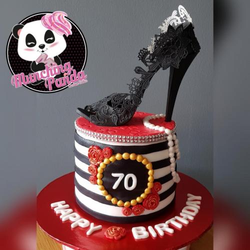 STILETTO 70TH BIRTHDAY CAKE